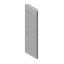 Šamotová deska zadní střed KV 025N 01, 03 - ORTEN 